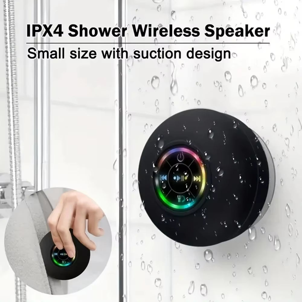 Portable Speaker Wireless Waterproof Shower Speakers for Phone Bluetooth-Compatible Mini Portable Compact Bathroom Speaker